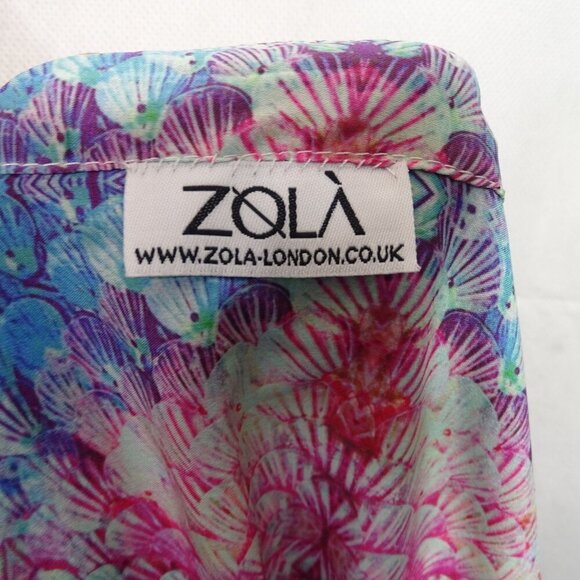 Zola London Colorful Open Front Kimono Cardigan Duster Jacket Women Size M/L - Picture 4 of 9